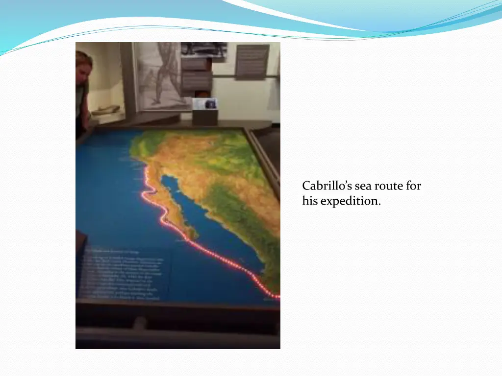 cabrillo s sea route for his expedition