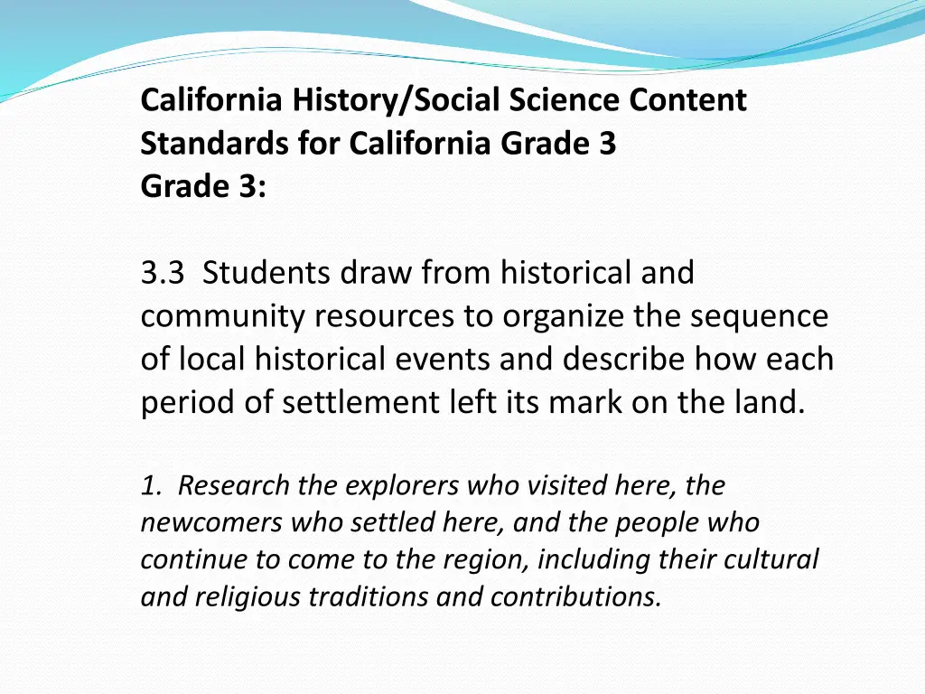 california history social science content