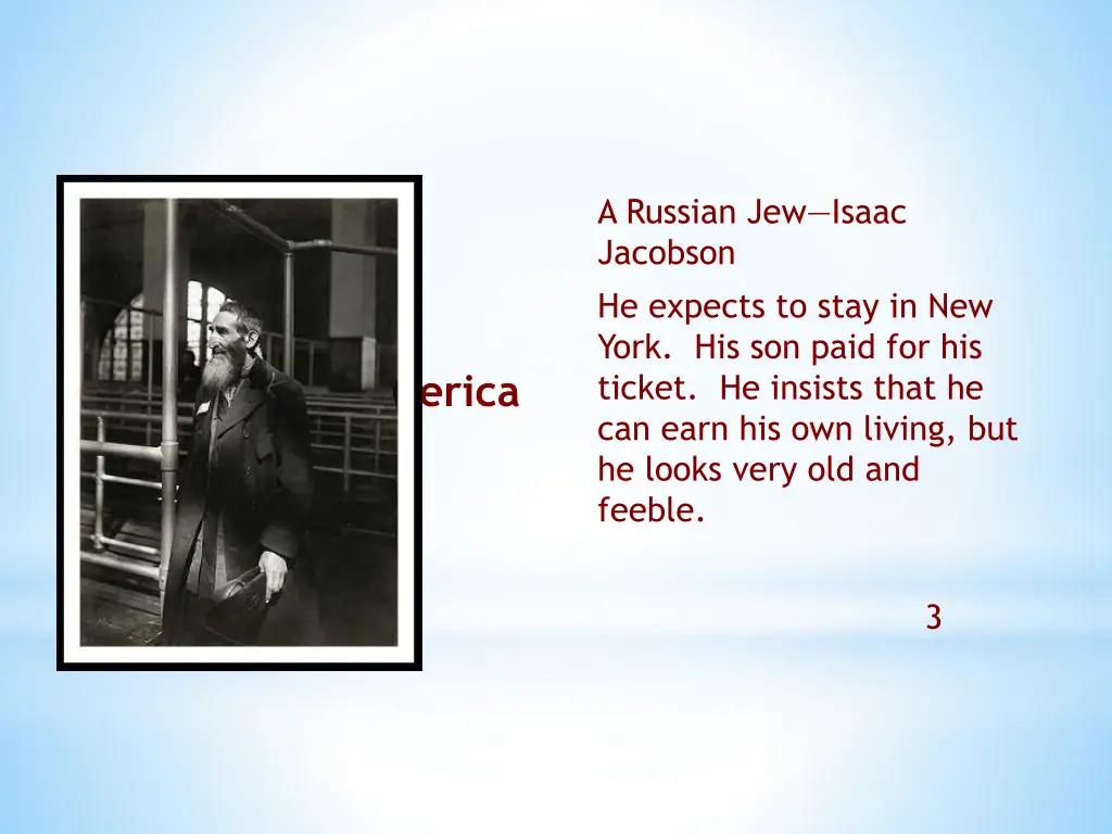 a russian jew isaac jacobson he expects to stay