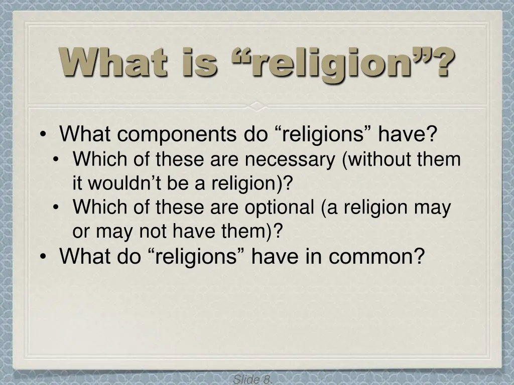 what is religion