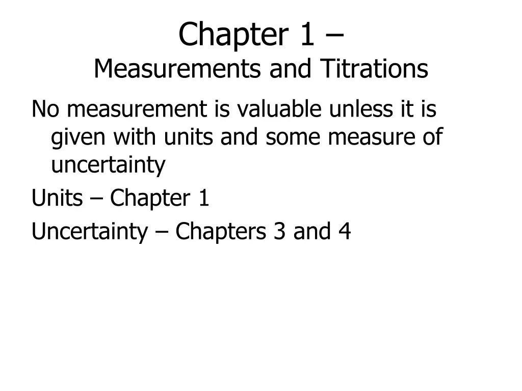 chapter 1 measurements and titrations