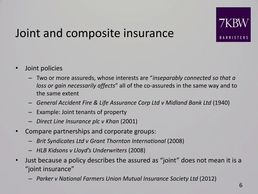 joint and composite insurance