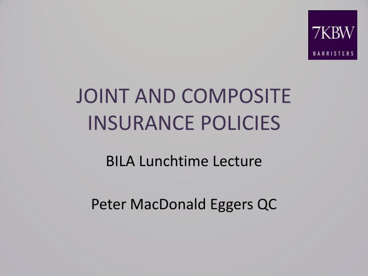 joint and composite insurance policies