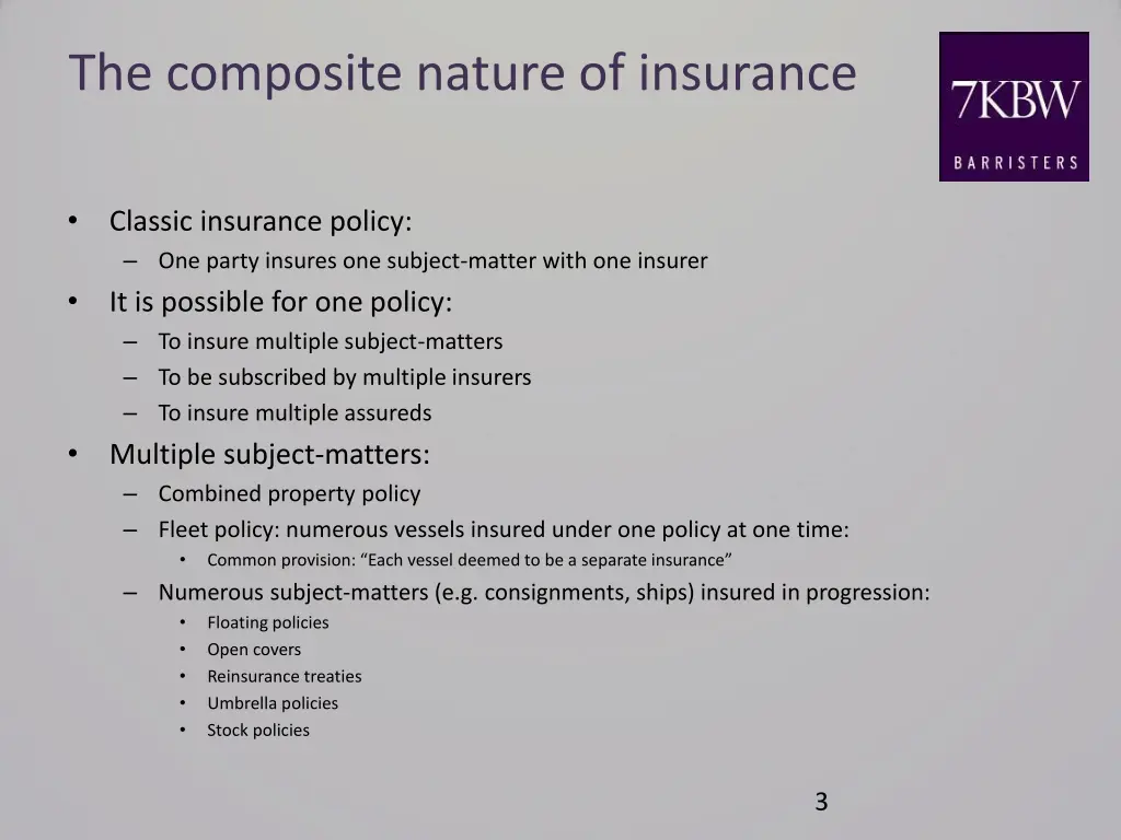 the composite nature of insurance