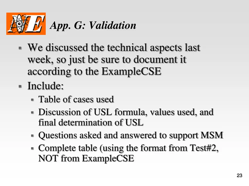 app g validation