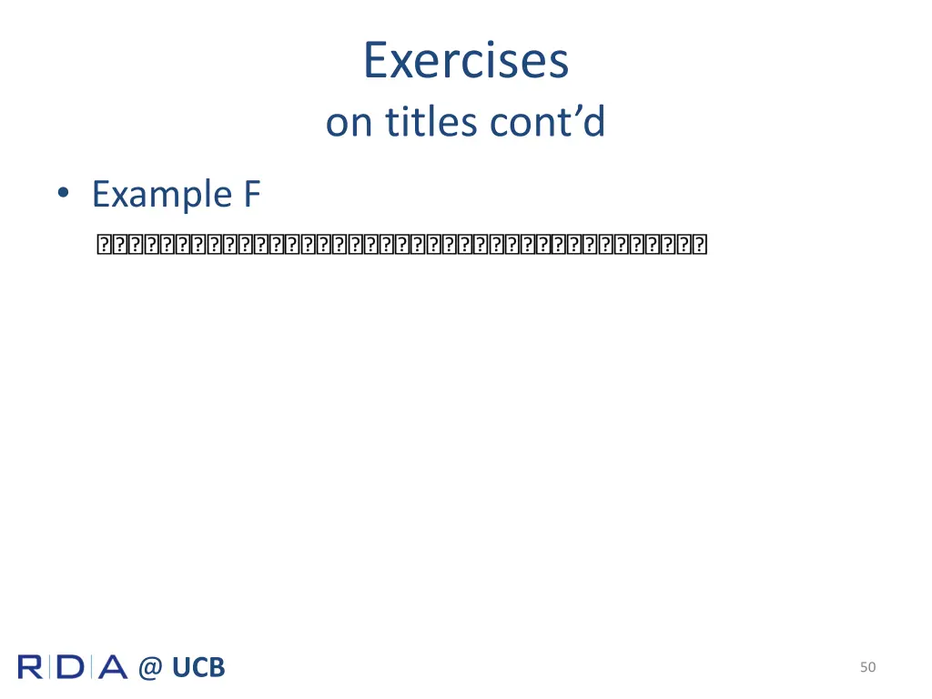 exercises on titles cont d 3