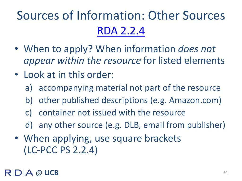 sources of information other sources