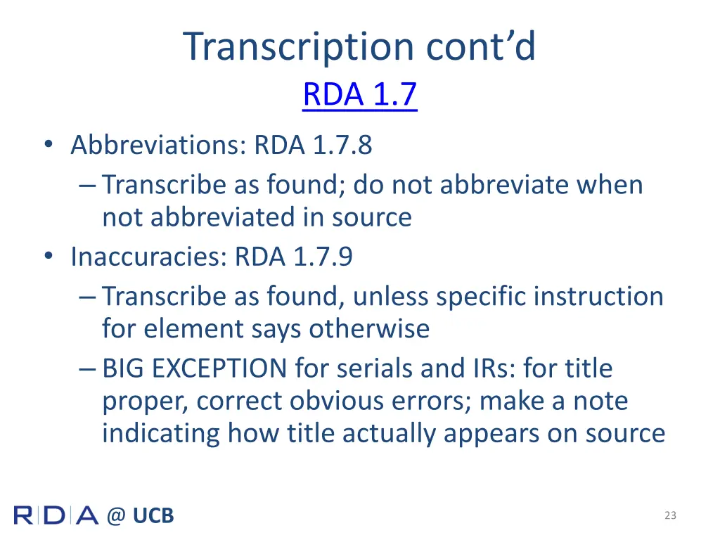 transcription cont d rda 1 7 abbreviations