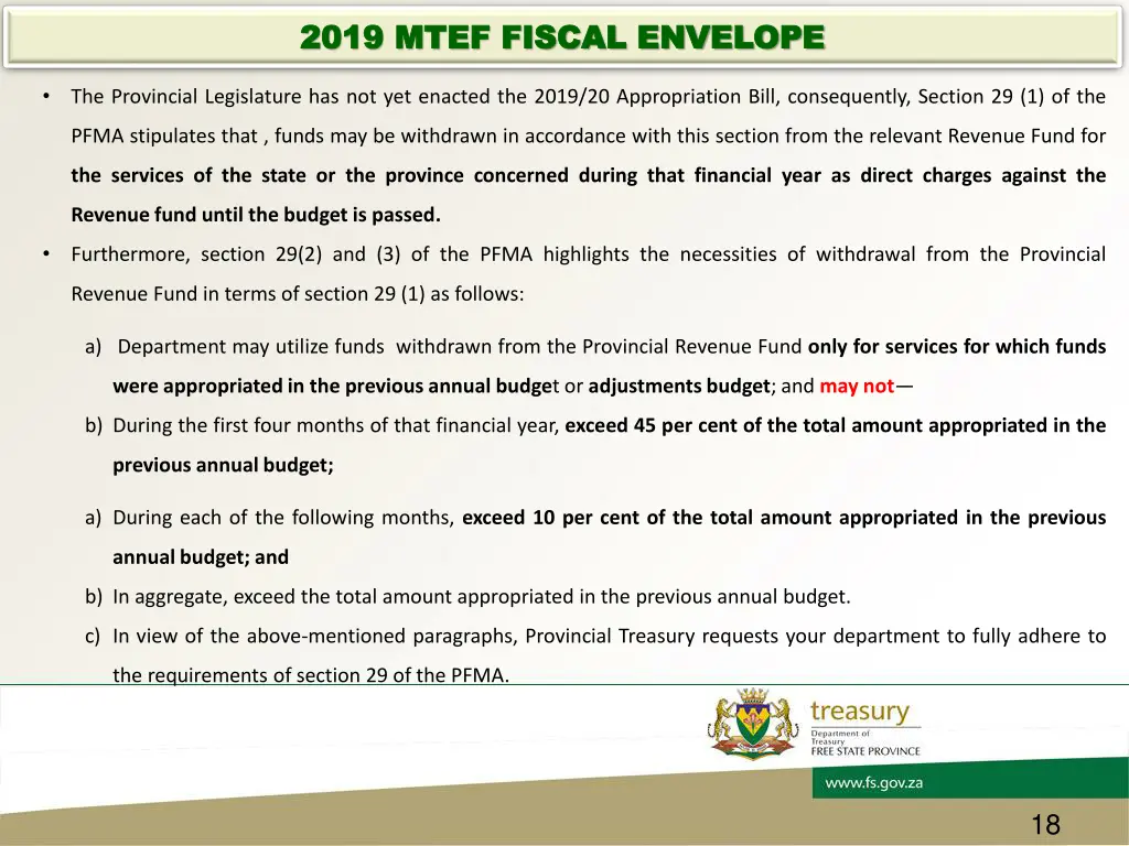 2019 mtef fiscal envelope 2019 mtef fiscal