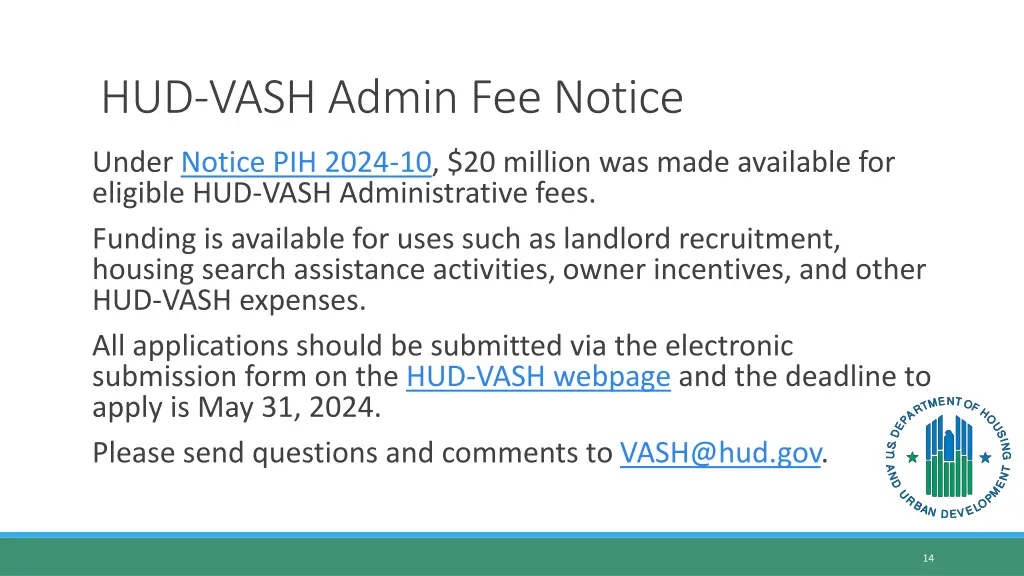 hud vash admin fee notice