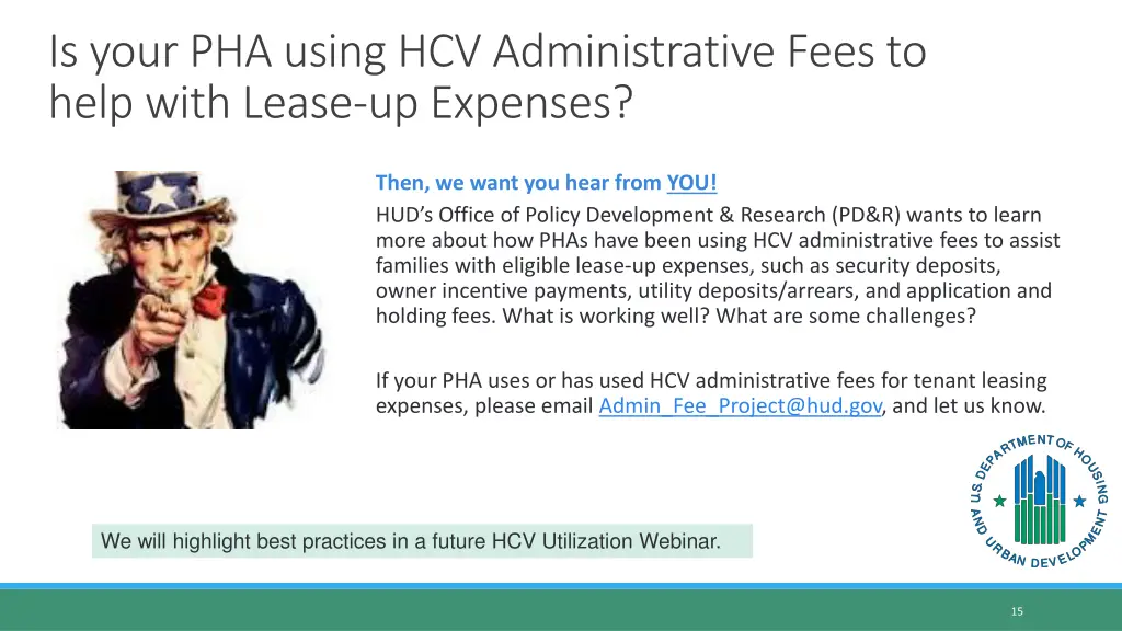 is your pha using hcv administrative fees to help