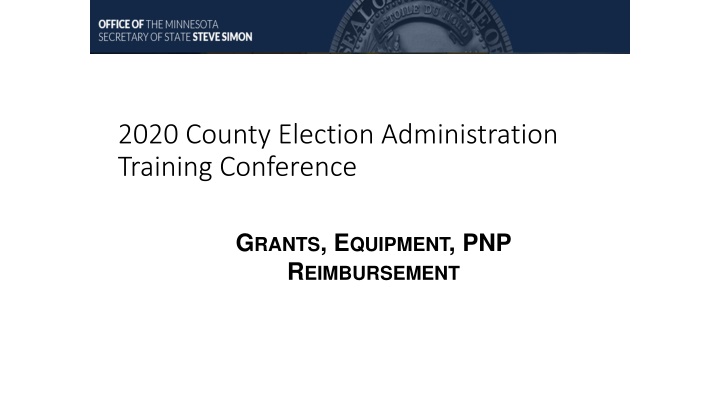 2020 county election administration training