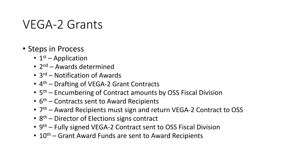 vega 2 grants 5