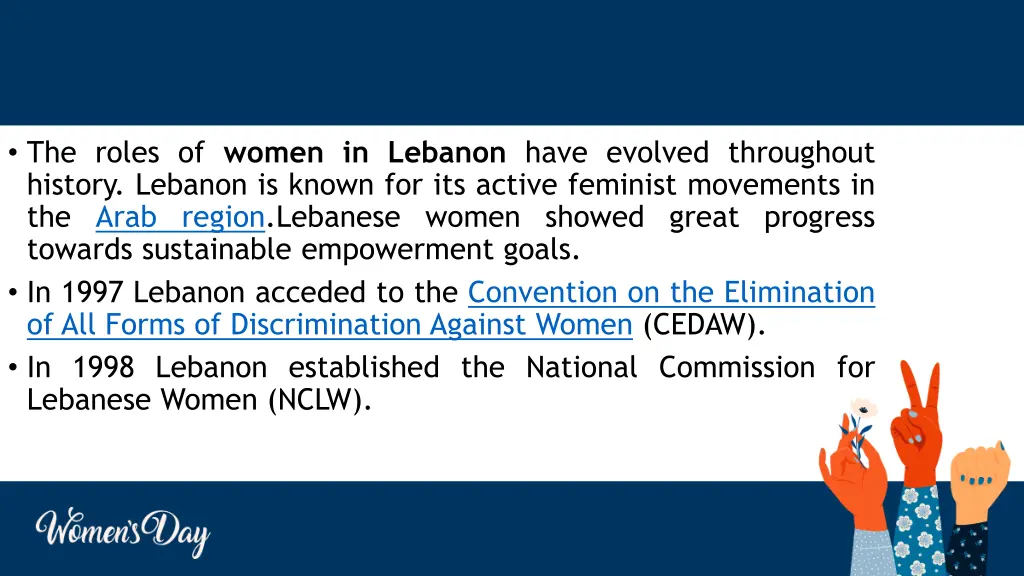 the roles of women in lebanon have evolved