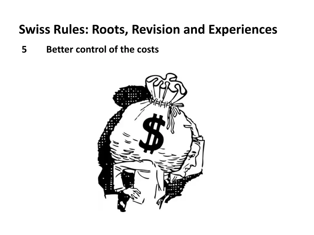 swiss rules roots revision and experiences 11