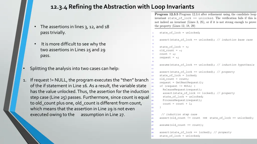 12 3 4 refining the abstraction with loop 2