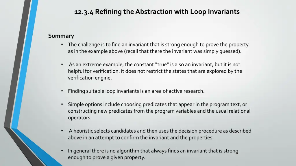 12 3 4 refining the abstraction with loop 4