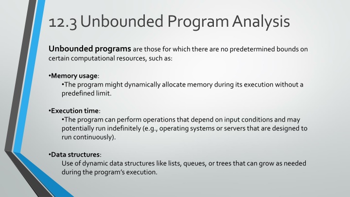 12 3 unbounded program analysis