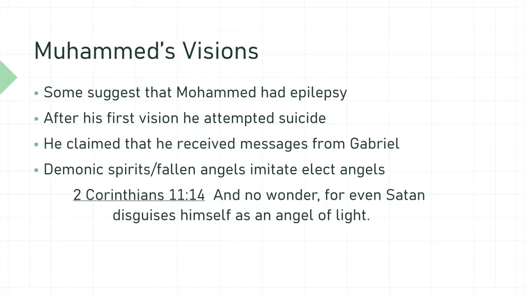 muhammed s visions