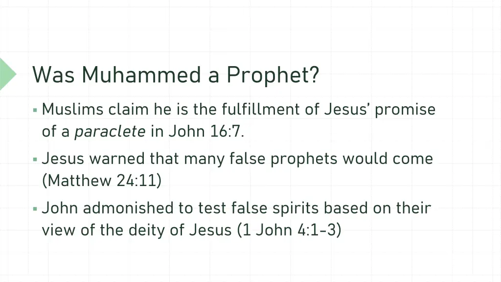 was muhammed a prophet