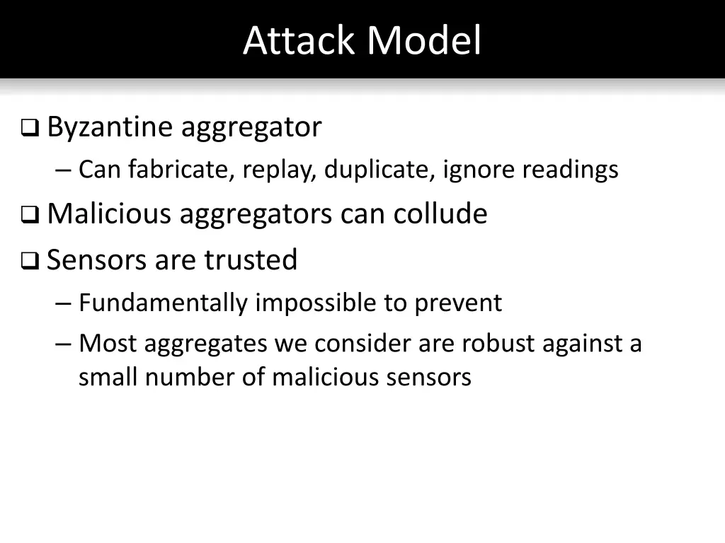 attack model