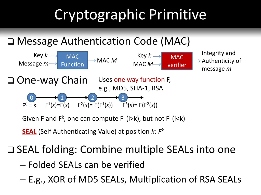 cryptographic primitive