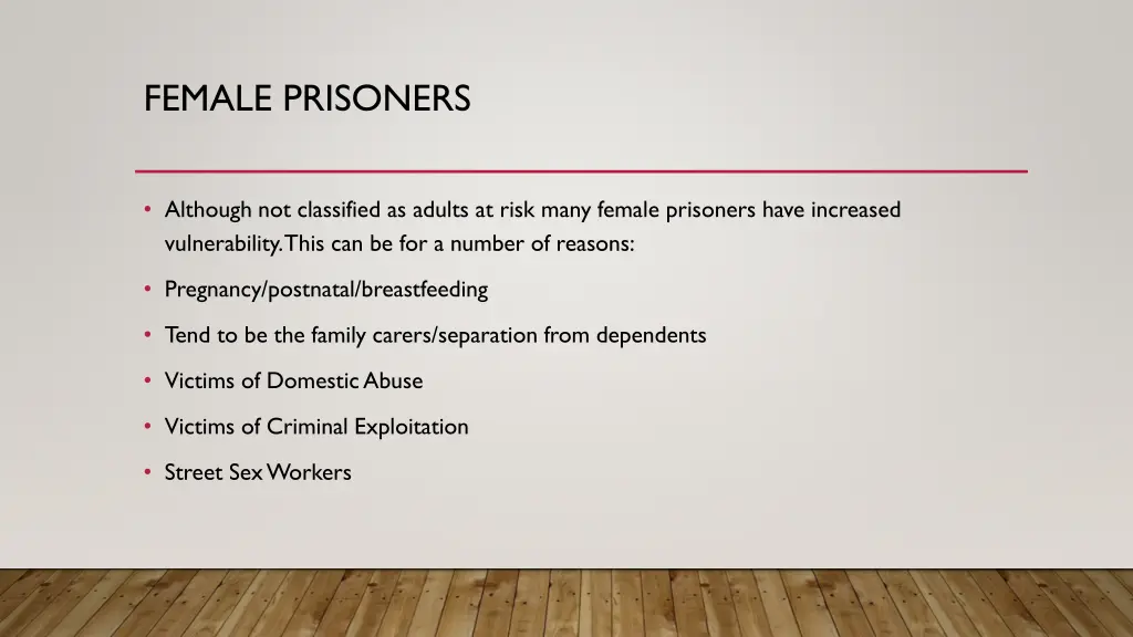 female prisoners