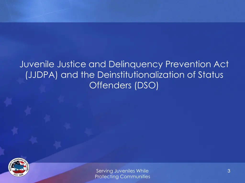 juvenile justice and delinquency prevention