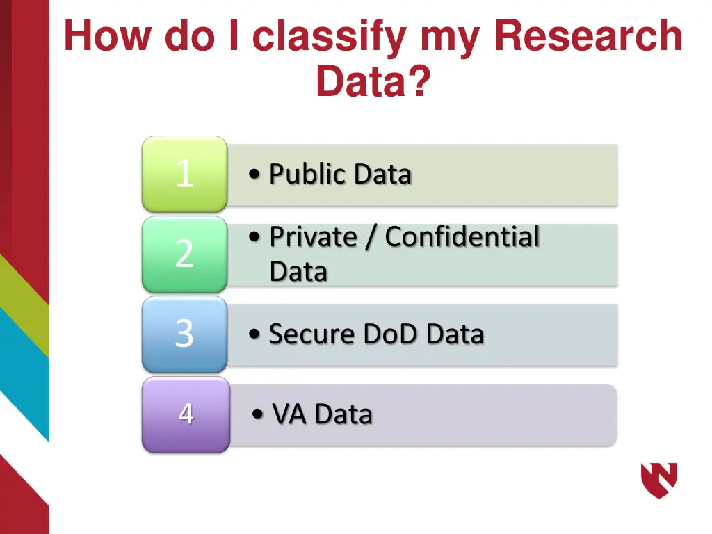 how do i classify my research data