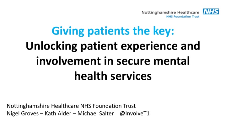 giving patients the key unlocking patient