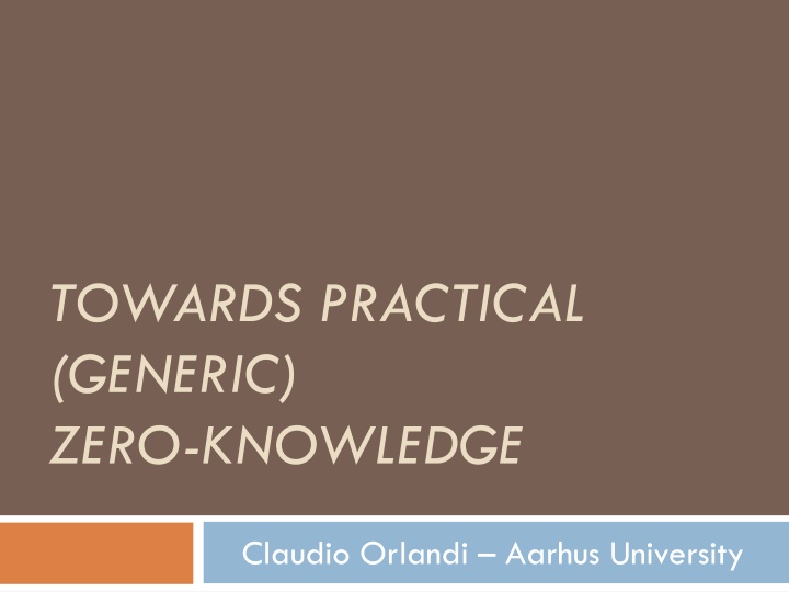 towards practical generic zero knowledge