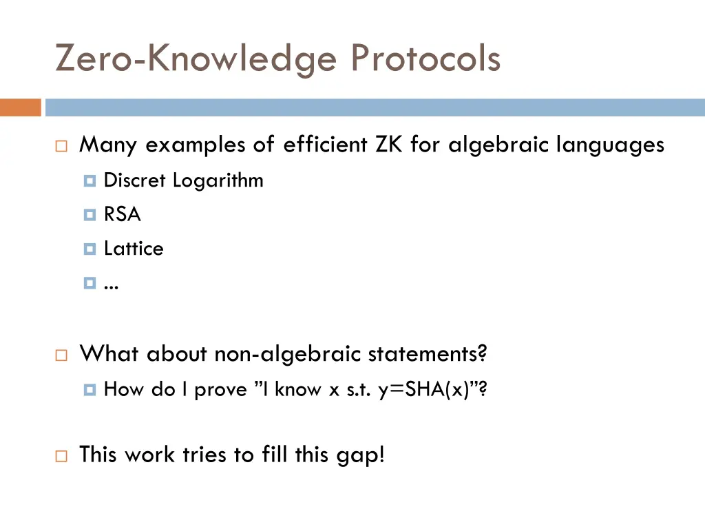 zero knowledge protocols 1