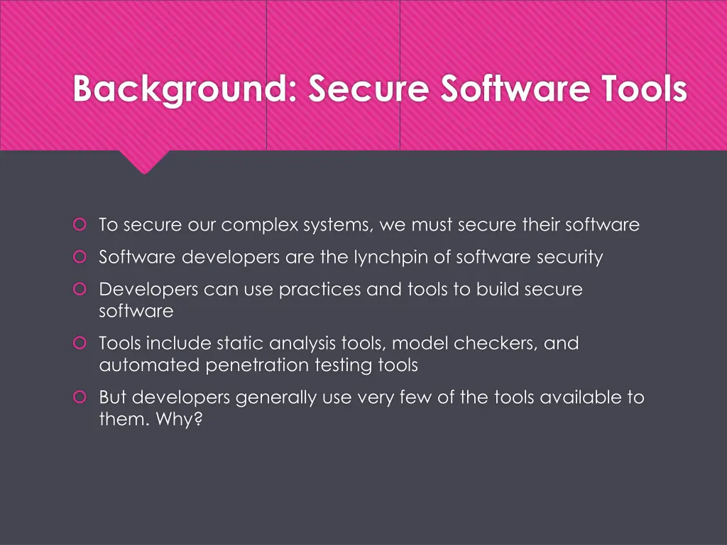 background secure software tools