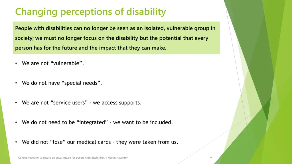 changing perceptions of disability 1