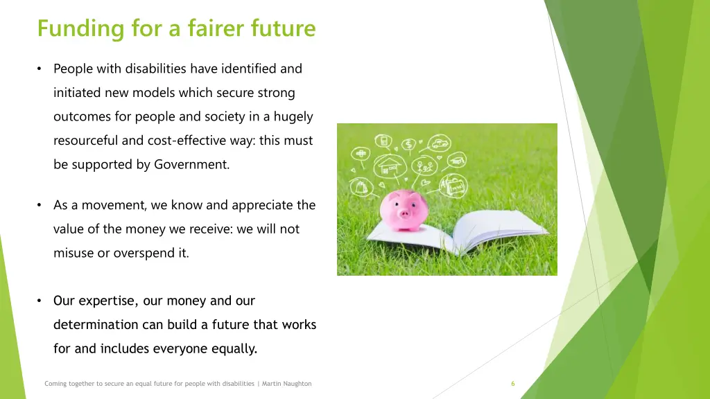 funding for a fairer future