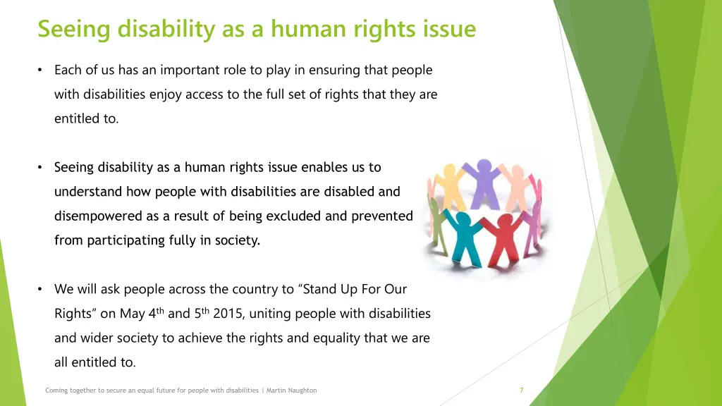 seeing disability as a human rights issue