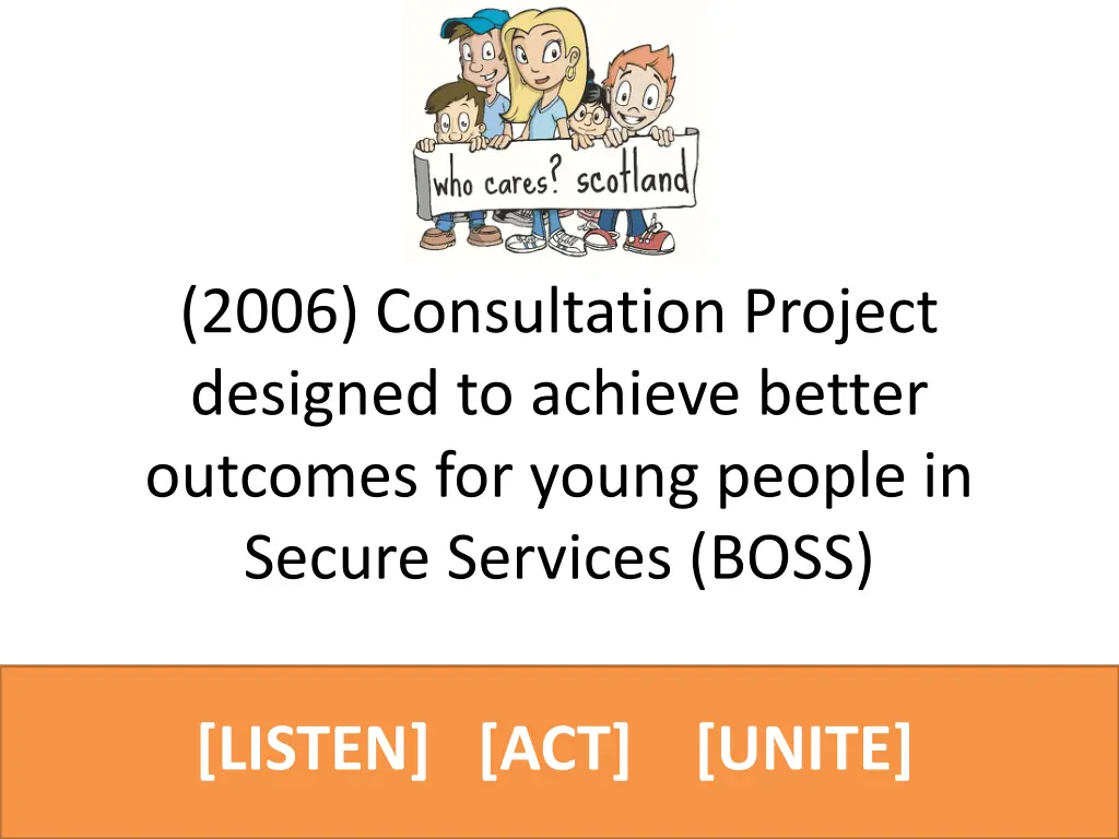 2006 consultation project designed to achieve