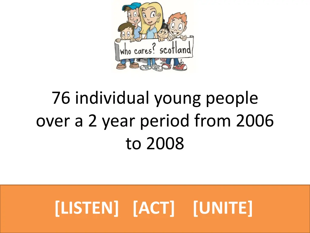 76 individual young people over a 2 year period