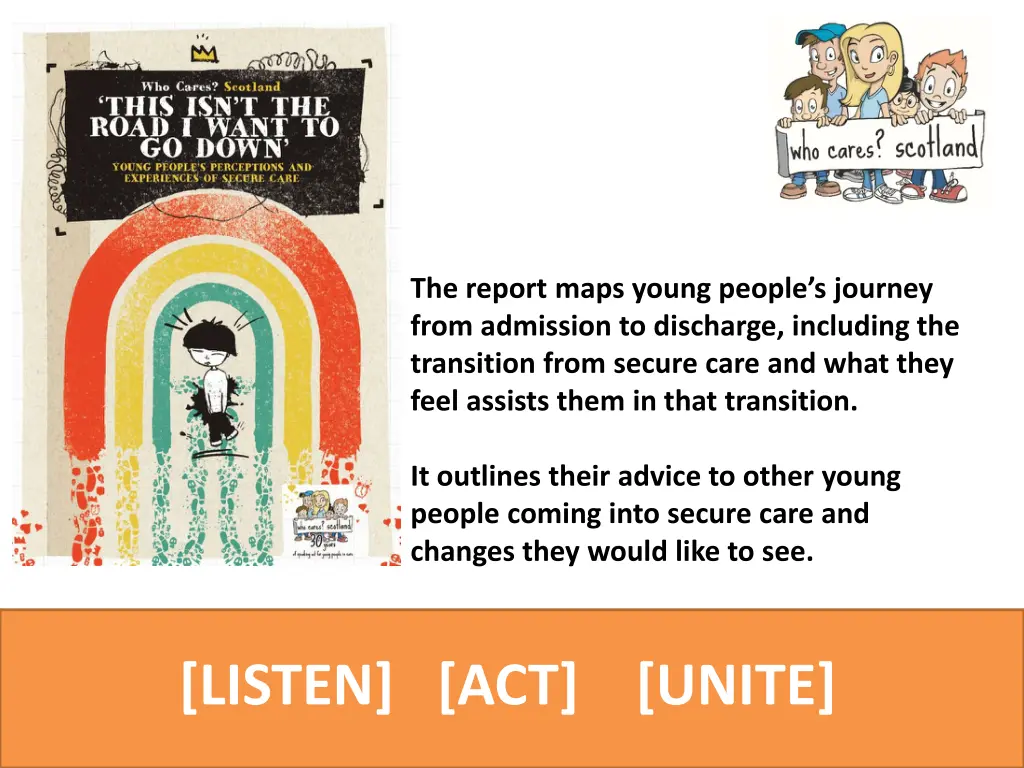 the report maps young people s journey from