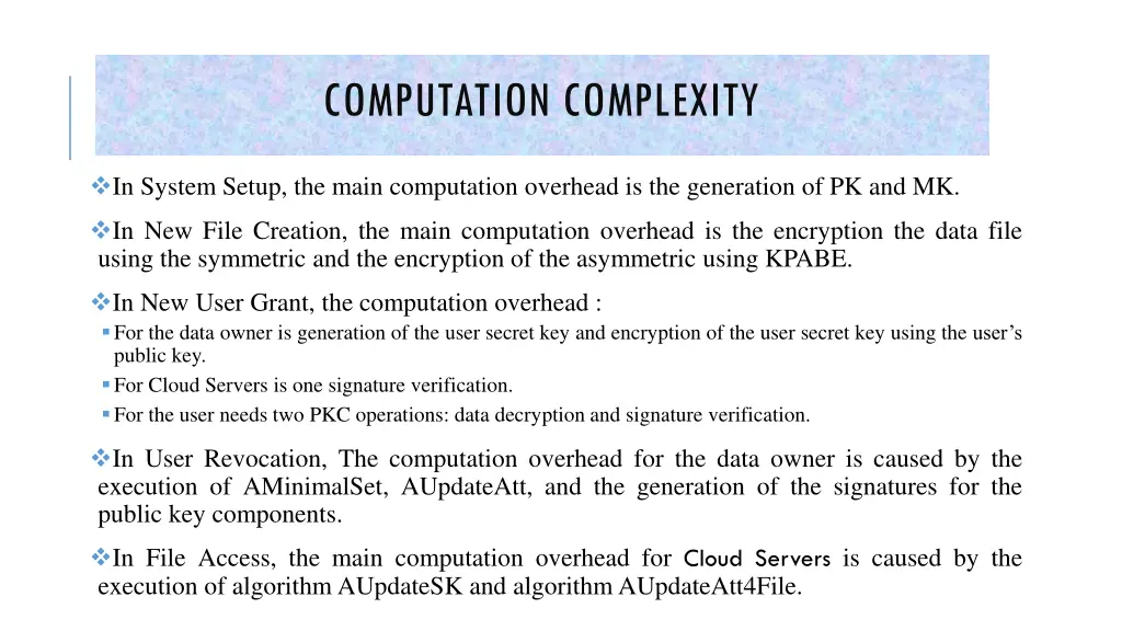 computation complexity