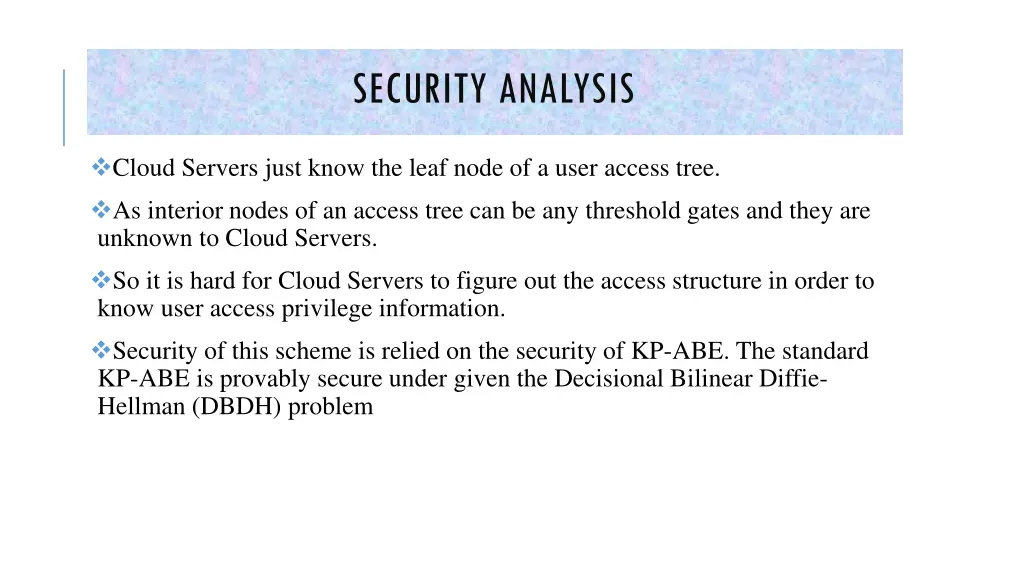 security analysis