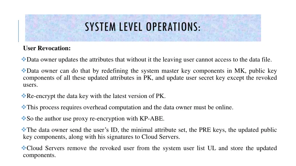 system level operations 2