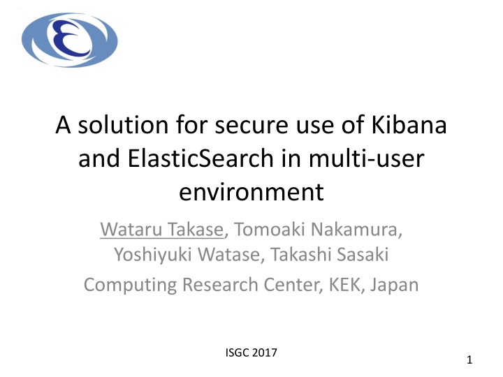 a solution for secure use of kibana