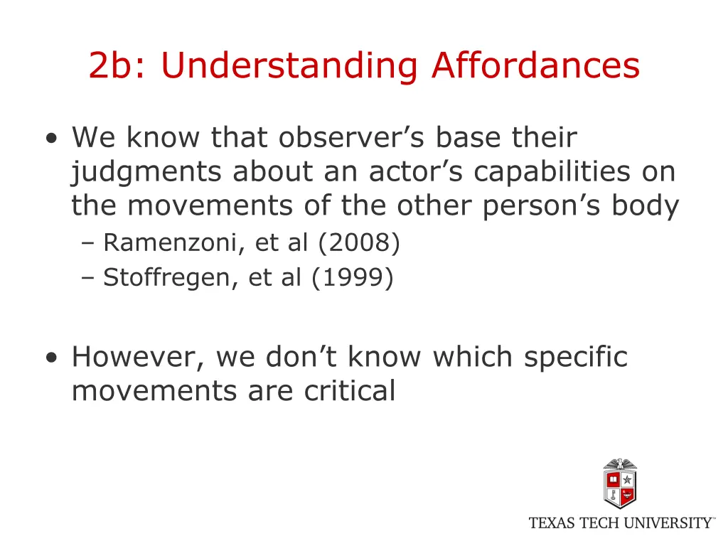 2b understanding affordances