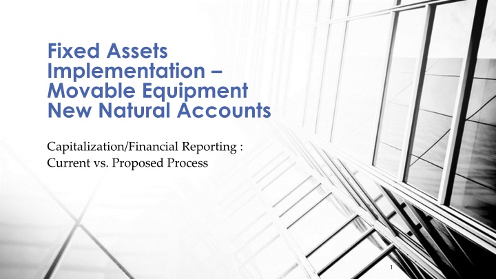 fixed assets implementation movable equipment