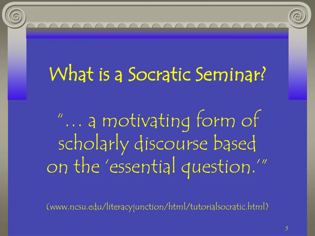 what is a socratic seminar what is a socratic