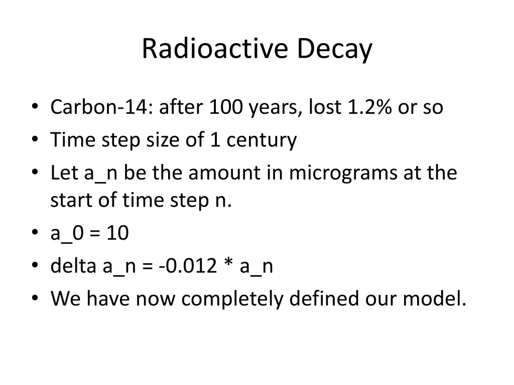 radioactive decay