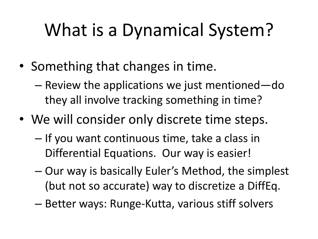 what is a dynamical system