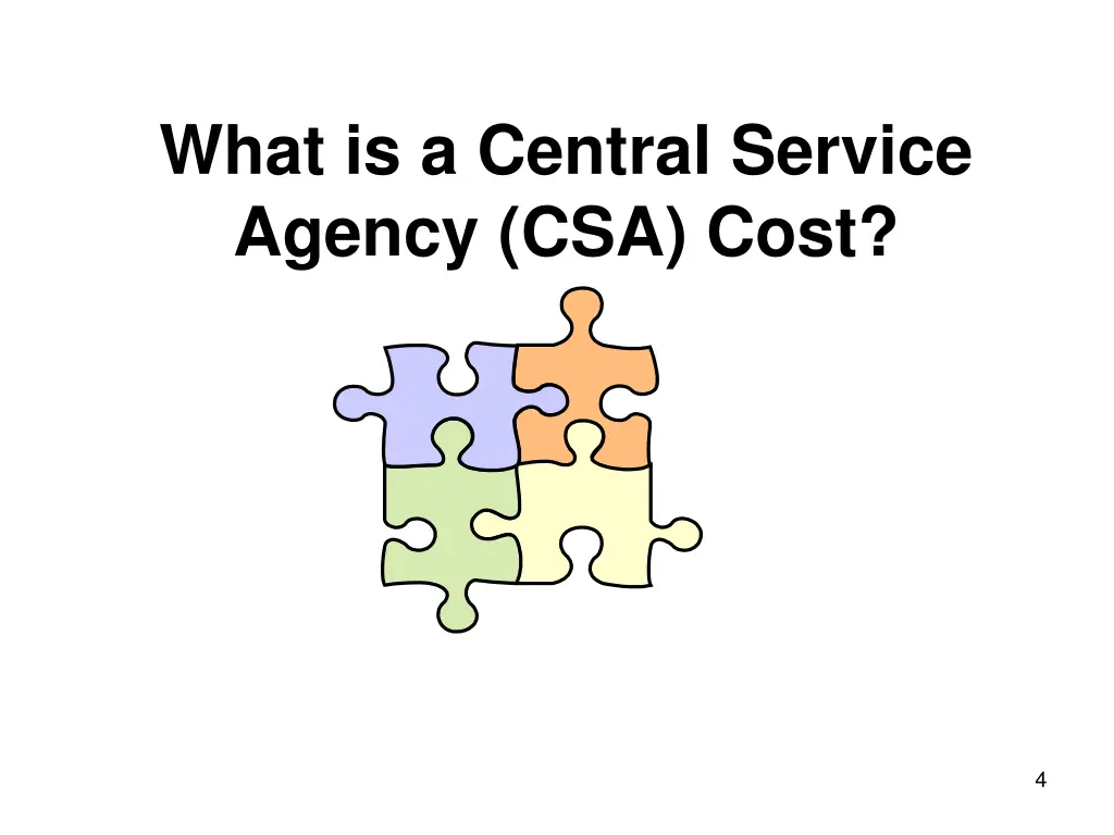 what is a central service agency csa cost