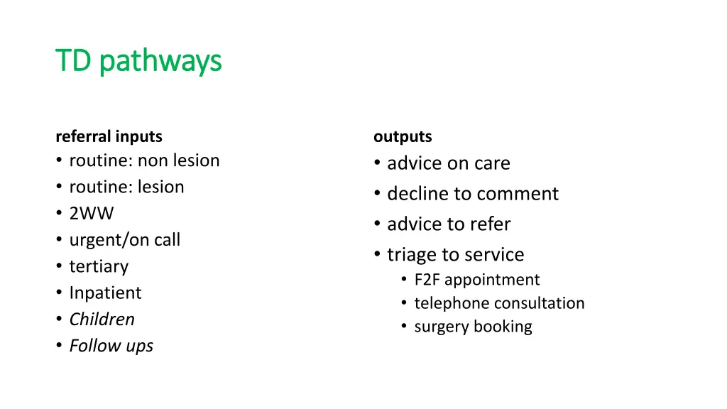 td pathways td pathways